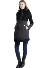 Load image into Gallery viewer, Kimi + Kai Maternity &quot;Tessa&quot; Wool Blend Colorblock Coat