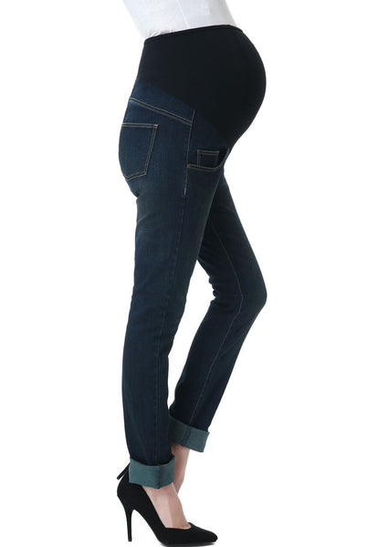 Kimi + Kai Maternity "Frankie" Straight Leg Denim Jeans