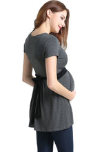 Load image into Gallery viewer, Kimi + Kai Maternity &quot;Jasmine&quot; Colorblock Nursing Top
