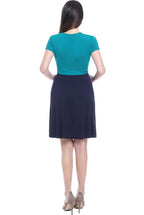 Kimi + Kai Maternity"Sarah" Faux Wrap Nursing Dress