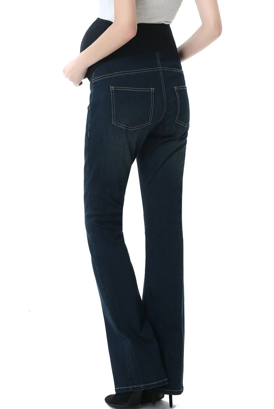Kimi + Kai Maternity Modern Boot Cut Denim Jeans
