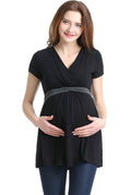 Kimi + Kai Maternity "Jasmine" Colorblock Nursing Top